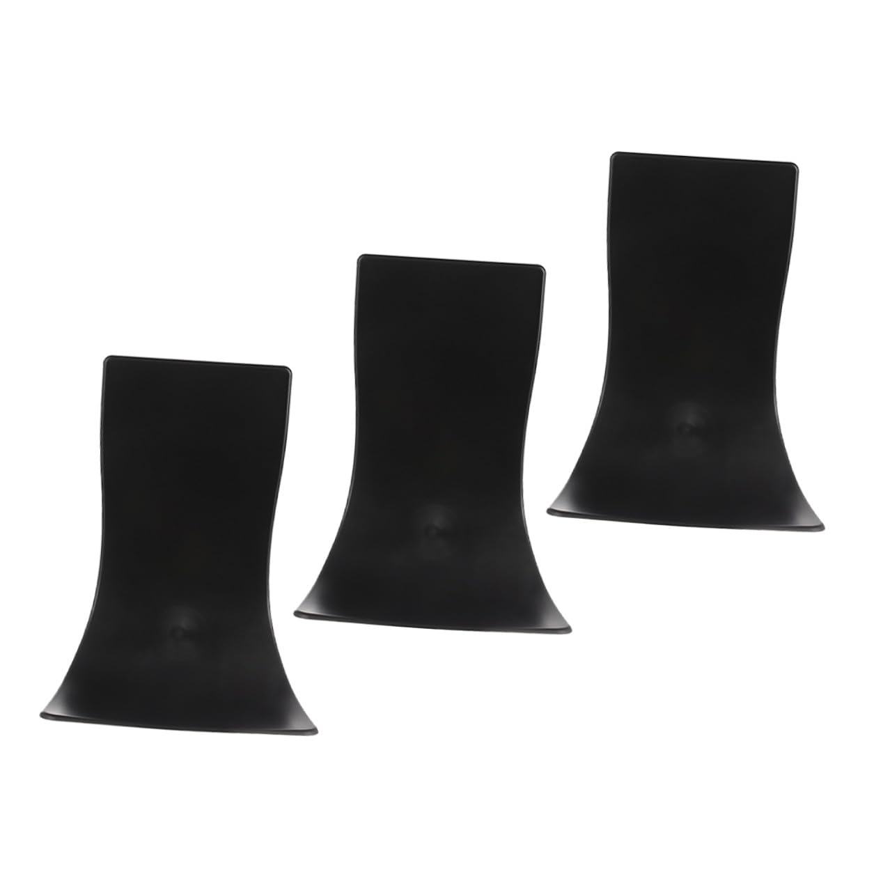 Anneome Vassoio Porta Dispenser Sapone 3 Pezzi in Plastica Nera, Anti-goccia, Facile da Pulire, Supporto da Parete per Bagno e Cucina
