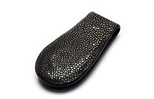 [CHAOS] マネークリップ メンズ エイ革 ガルーシャ 財布 レザーマネークリップ 磁石 札バサミ スティングレイ OLD POINT オールドポイント レザーウォレット 本皮 本革 ギフト (ブラウン)