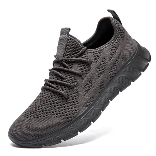 Running Shoes for Men Slip On Tennis Walking Hiking Snekaers Non Slip Casual Comfortable Lightweight Breathable Gym Trainers