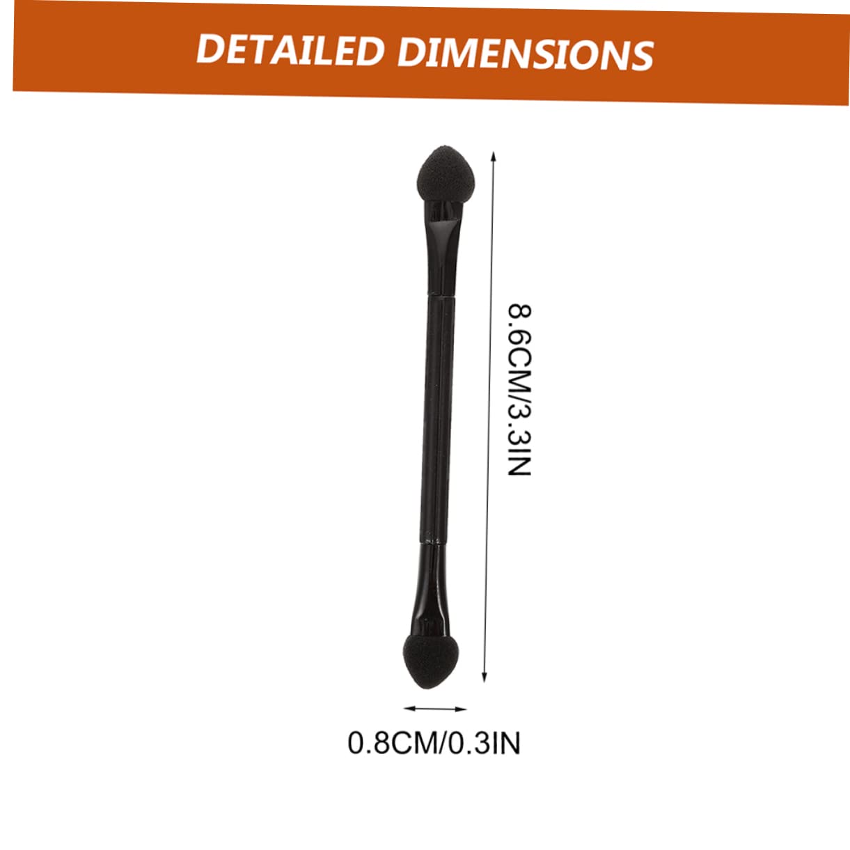 Balacoo Makeup Kit 25pcs Eye Shadow Sticks Dual-sided Sponge Brush Sponge Applicator Ideal for All Makeup Needs