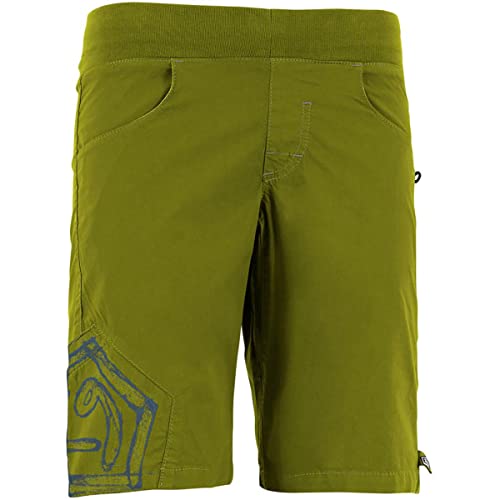 Short enfant E9 B Pentago2 vert coton stretch randonnée