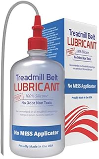 Treadmill Belt Lubricant | 100% Silicone | USA Made | No Odor & No Propellants | Applicator Tube for Full Belt Width Lubrication at a Controlled Flow-So Easy