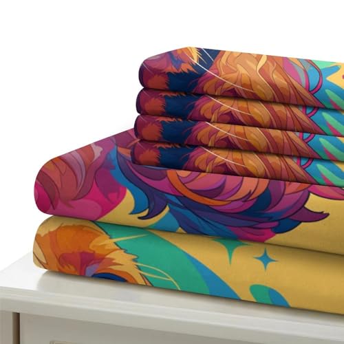 Housse de couette cocker anglais pour chambre d'enfant lit 260x220 parure lit microfibre douce