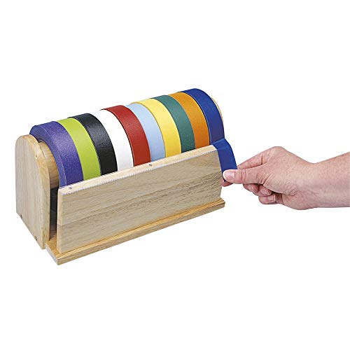 Distributeur de ruban adhésif artisanal en bois noble au design minimaliste intemporel