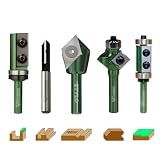 MATÉRIAUX COMPATIBLES: Idéal pour le bois massif, MDF, contreplaqué, panneaux mélaminés, stratifiés et matériaux plastiques. Ce coffret fraises à plaquettes permet des finitions propres et précises même sur des matériaux exigeants et pour des usinages plus profonds.