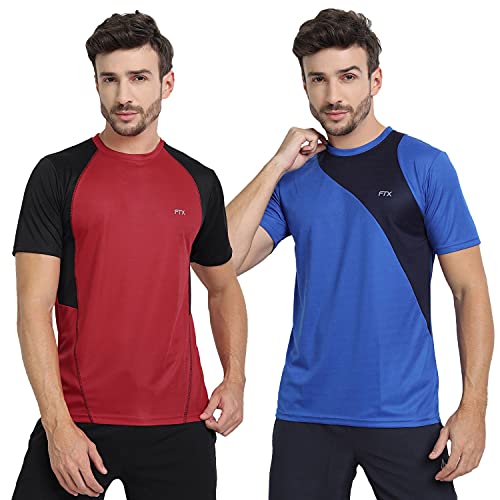 Image of FTX Men's Dri-Fit Round Neck T-Shirt Combo - Pack of 2 (710)