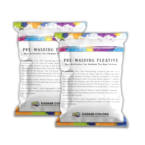 Prewash Fixative Powder Combo, Pack of 2, 150g Each, Dye Activator for Kadam Tie Dye Colours - No T-Shirt