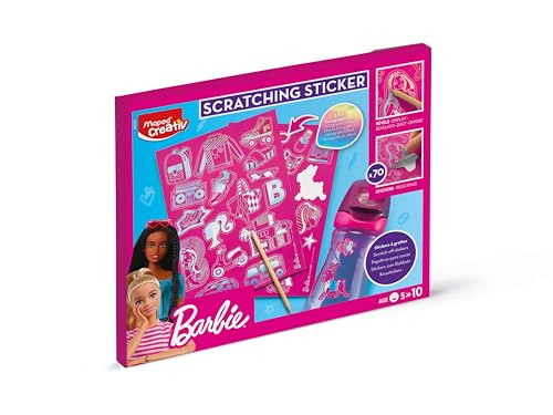 Maped Juego de Pegatinas para Niños - Diseño Barbie - Ideal para Regalos y Creatividad - Incluye Pegatinas de Animales