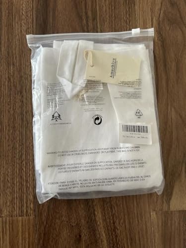 Amazhiyu Hänge Wäschesack 100% Leinen, Platzsparend Wäschebeutel, Tür Hängend Wäschesammler, Hängende Wäschekorb Tasche für Badezimmer, Schlafzimmer, Kinderzimmer, 70x50cm, Leinen