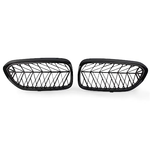 Grille de calandre avant pour BMW Série 5 G30 G31 G38 et M5 F90 de 2018 à 2019 style sport noir matt