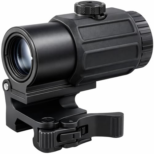 4X Magnifier G3Sight Scope Airsoft with Switch to Side QD Mount for 20mm Rail Apply for Red dot...