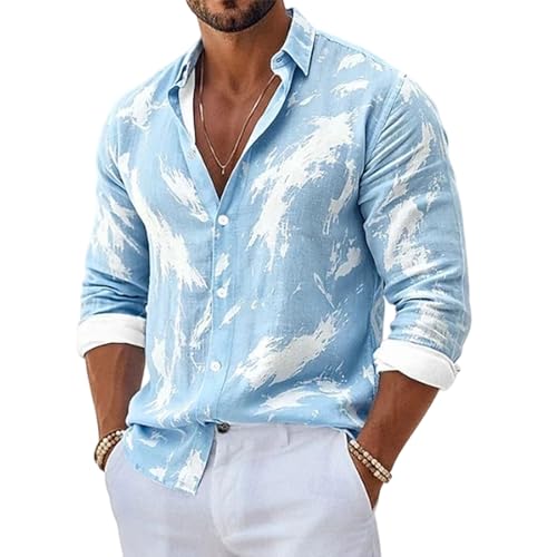 Chemise blanche homme grande taille en coton contre la chaleur