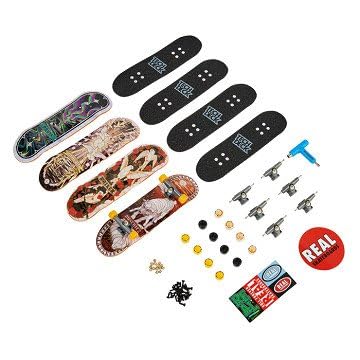 TECH DECK, Ultra DLX Fingerboard 4-Pack, Real Skateboards, Collectible and Customizable Mini Skateboards, Kids Toys for Ages 6 and up