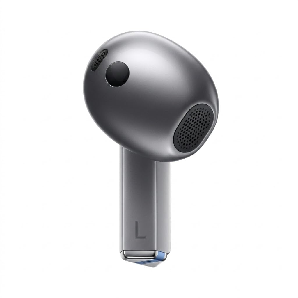 Ricambio singolo per orecchio sinistro per Samsung Galaxy Buds 3 True Wireless Earbuds, perso lato sinistro, cancellazione attiva del rumore, chiamate chiare, compatibile con custodia di ricarica