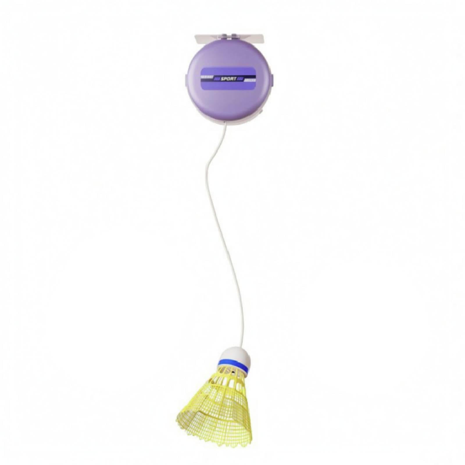 Remote Control Badminton Solo Practice Hanging Badminton Adjustable Height Electric Purp 3B Nr-image-38