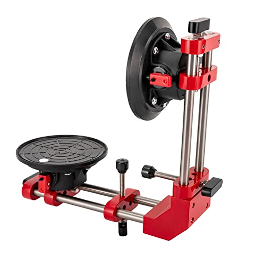 90 Degree Stone Seam Setter, Stone Countertop Installation Tool with 6.5 Inch Suction Cup for Granite Marble Slab, Adjustable for Precise Leveling