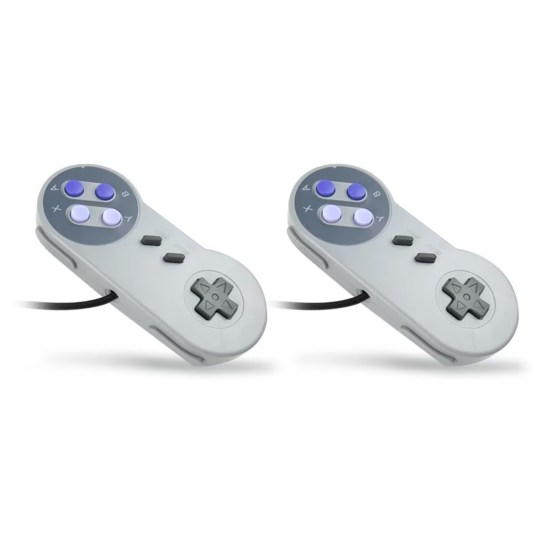 2 Pack Wired Super USB Controller Gamepad Joysticks Retro Classic Snes Usb PC Gamepad Joystick For Snes MAC USB PC Gamepad Joypad