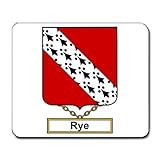 Rye Family Crest Coat of Arms Mouse Pad