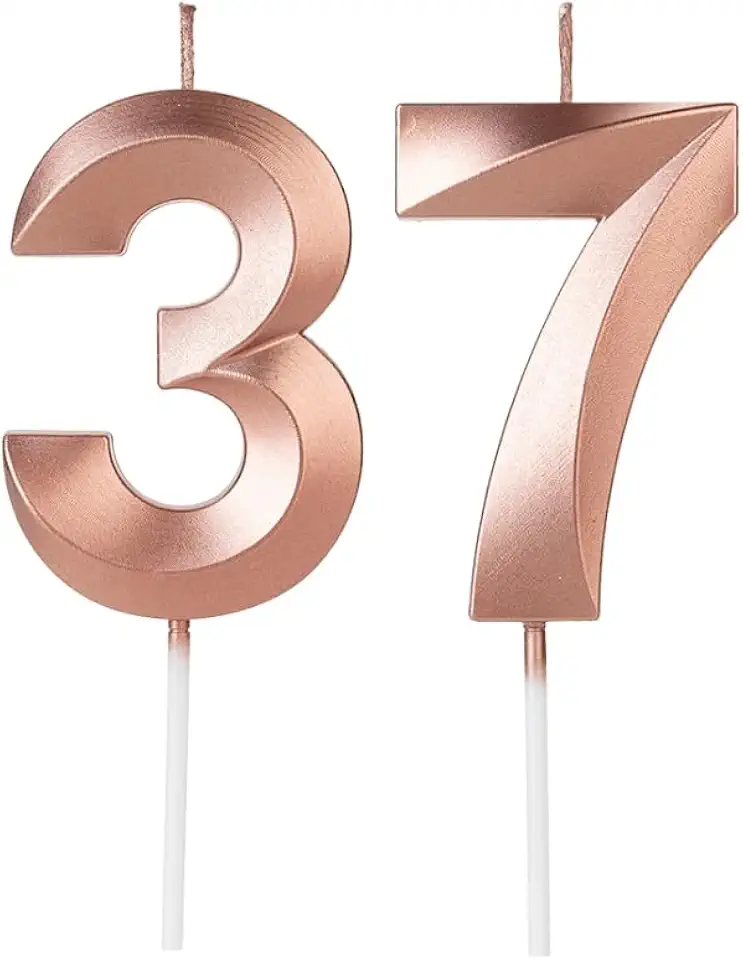 Kit Velas De Aniversário Design Número Silver Festas (37 e 73)