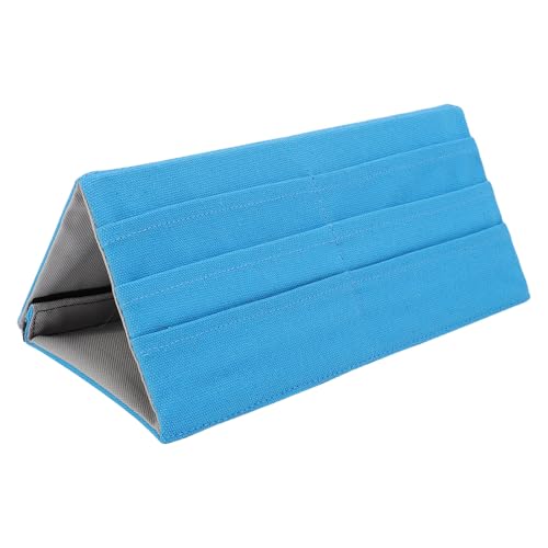 Aqur2020 Poker Card Holder Card Storage Rack, Multi Layered Foldable with Sturdy Canvas Oxford Fabric for Tabletop Gaming Accessories (Blue)