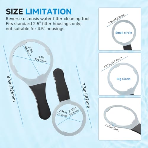 Image of Metal Water Filter Wrench​ Compatible with iSpring AWR2 ，Suitable for HW12, HC12, RCC and RCCP Series Filters，Water Filter Removal Tool