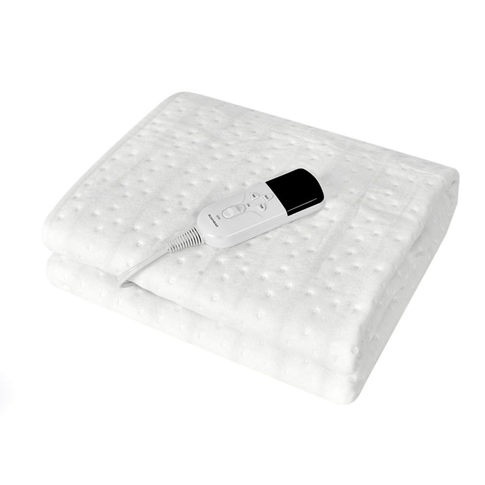 Couverture chauffante Couverture électrique Coussin chauffant 150 * 80cm Coussin de matelas thermique Table de massage Chauffe-corps Chauffe-lit 3 niveaux de chaleur Sous-couverture chaude