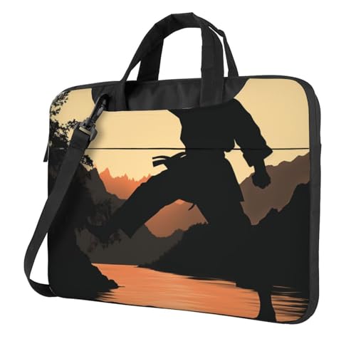 Sac d'ordinateur de karaté bandoulière pour homme et femme
