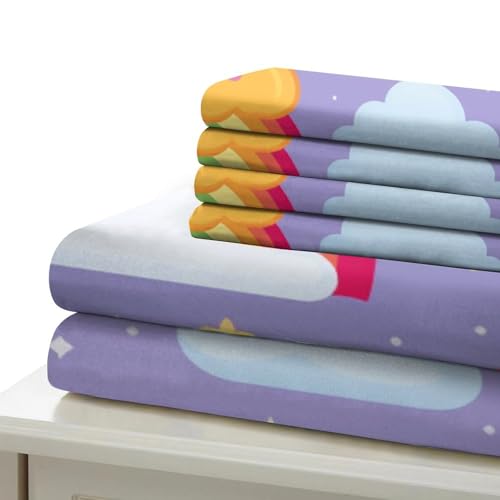 Parure de lit microfibre 3 pièces impression 3D supérieure pour lit simple - 6