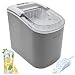 Frigidaire EFIC206-SILVER Ice Maker, 26 lb per day, See Through Lid, Silver