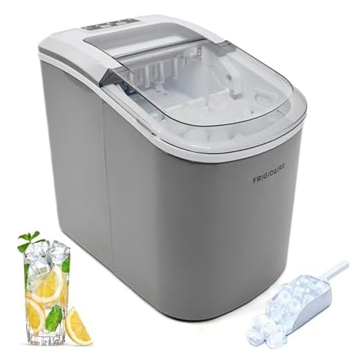 Frigidaire EFIC189-SILVER Compact Ice Maker, 26 lb per Day, Silver