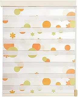 Pleated Paper Shade Day and night zebra roller blind double fabric translucent or blackout vision curtains for Living Room Bed Room Kitchen Office Blinds for Windows