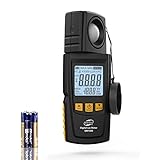Benetech Digital Illuminance Light Meter Handheld, Lumen Meter Range up to 200,000Lux, 180º Rotated Sensor for Garden Indoor Plants, Photography