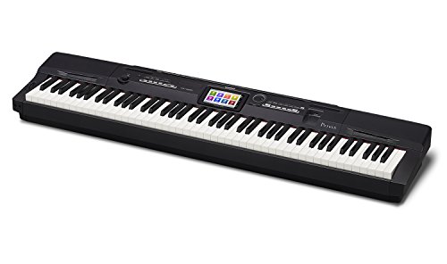 Image of Casio Privia PX-360 Digital Piano - Black Bundle with Furniture Bench, Stand, Dust Cover, Sustain Pedal, Instructional Book, DVD, Online Piano Lessons, and Polishing Cloth