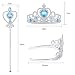 Vicloon Reina de las Nieves Accesorios de Princesa del Hielo para niña...