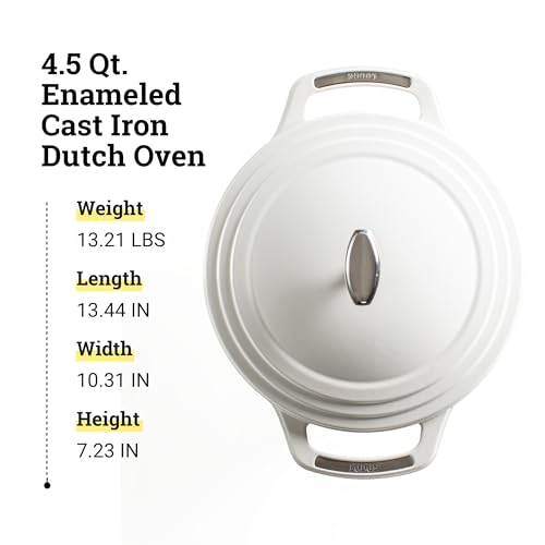 Image of Lodge USA Enamel Dutch Oven 4.5 qt., White