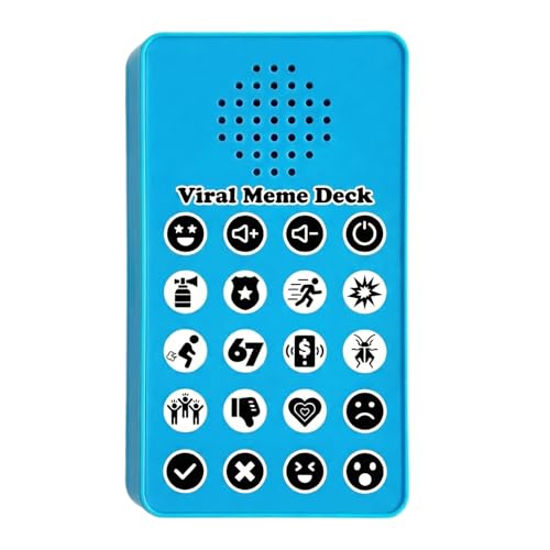 Sound Effects Machine 67 Meme Gifts Funny Gag Buzzers for Trivia Games Show Party Button Board Night Prank Cricket Fart Noise Maker