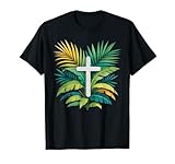 Palm Sunday Cross Christian Religious Art Palm Art 2026 T-Shirt