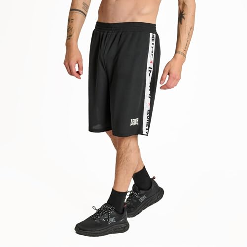 Short stripe 47 homme fitness Leone 1947 ABX204 noir taille L