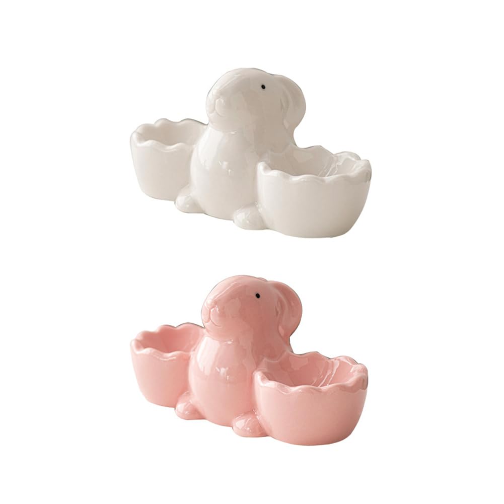 Hueveras de Pascua ARFUKA de cerámica para decorar tu mesa de desayuno primaveral