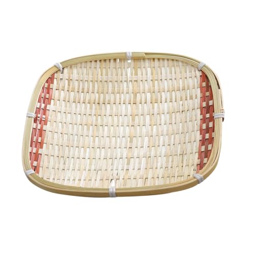 Operitacx 竹製軽量キャンディートレイ 乾果収納になの和風スナックプレート 卓上用お盆 家用デスクトップ装飾に適した多用途トレー