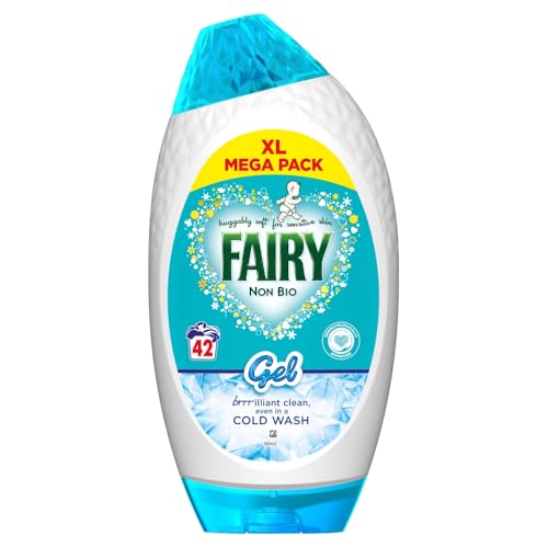 FAIRY NON-BIO WASHING LIQUID GEL 42 WASHES 1386ML