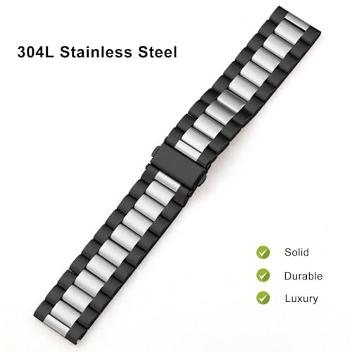 Fit for Casio MDV106-1AV / MTP-VD01 Watch Bands for Men, 22mm Stainless Steel Quickly Release Replacement Strap Wristbands for Casio MDV-106 Series