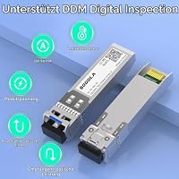 Sodola 10GBase-LR SFP+ Transceiver, 10G 1310nm SMF, bis zu 10 km(2 Packs) – Ansicht 3