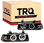 TRQ Performance Dual Halo Projector Headlight Set for 92-99 BMW 318i 323i 325i M3 Coupe Convertible