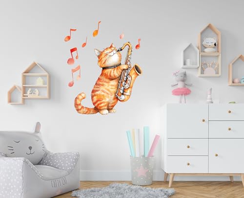 Vinilo decorativo música para niños 30x30 cm miniatura 7