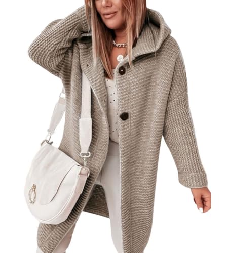 chouyatou Women's Casual Hooded Chunky Cardigans...