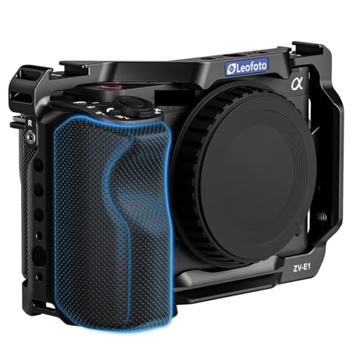 Image of Leofoto ZV-E1 Camera Cage, for Sony ZV-E1 Camera, ARRI, Cold Shoe, Anti-Twist, Lightweight, Arca Compatible