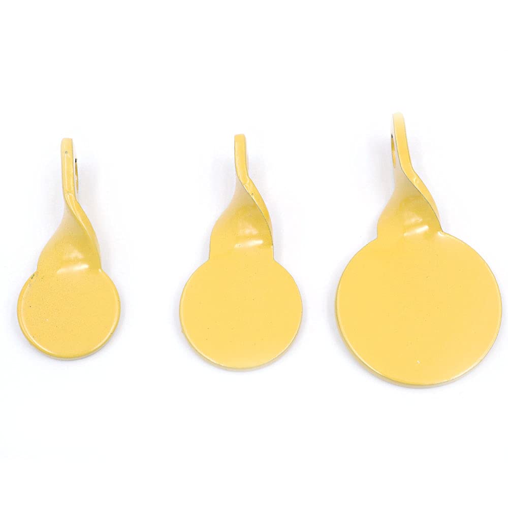 3Pcs Yellow Self Resetting Targets Spinning Shooting Metal Target Plates Set