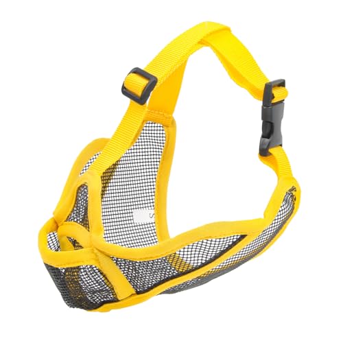 JOYPAWS Short Snout Dog Muzzle for French Bulldog, Pug, English Bulldog - Open Eye Design for Better Vision & Comfort, Soft Mesh Adjustable Anti Biting Eating, Full Pant Allows Drinking & Feeding