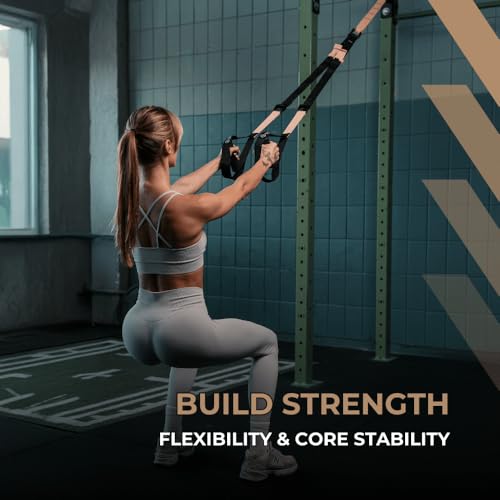Image of THYSOL Resistance Trainer Pro Xtreme Straps Army | Sling Trainer Set with Adjustable Door Anchor | Fitness Home Workouts - Suitable for Travelling & for Training Indoor & Outdoor